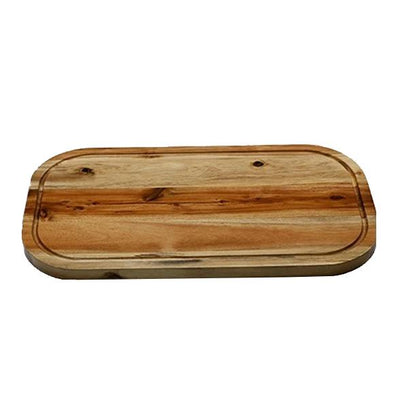 Acacia Serving Rounded cutting board 18" X 10" ZG-660418