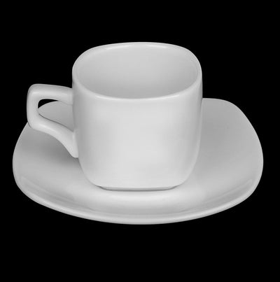 Fine Porcelain 3 Oz | 90 Ml Coffee Cup & Saucer WL-993041/Ab - NYStep