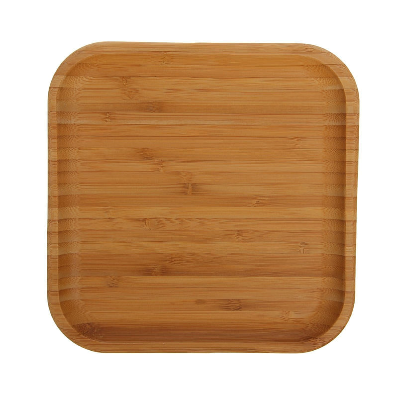 Natural Bamboo Plate 8" X 8" | 20,5 Cm X 20.5 Cm WL-771021/A - NYStep