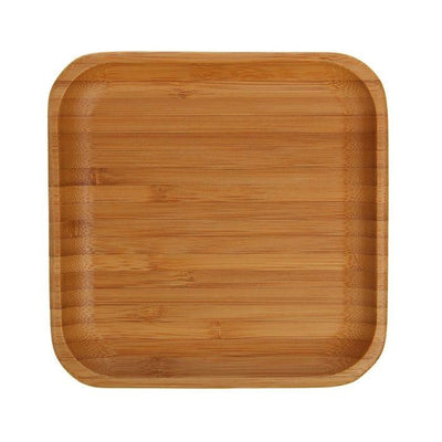 Natural Bamboo Plate 6" X 6" | 15 Cm X 15 Cm WL-771019/A - NYStep