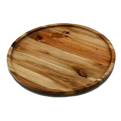 Acacia round Plate  Platter 12" Diameter ZG-660012