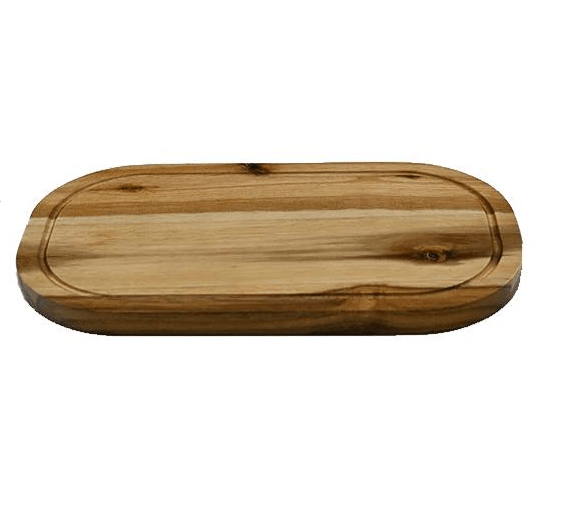 Acacia Serving Rounded cutting board 14" X 8" ZG-660414
